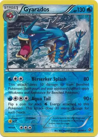 20/98 Gyarados AOR Rare Reverse Holo