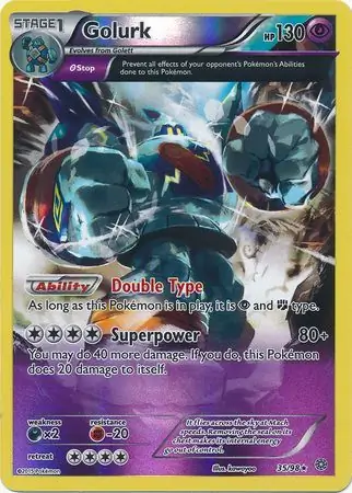 Golurk Ancient Origins 35/98 Rare Reverse Holo