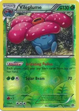 3/98 Vileplume AOR Rare Reverse Holo