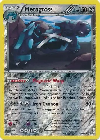 49/98 Metagross AOR Rare Reverse Holo