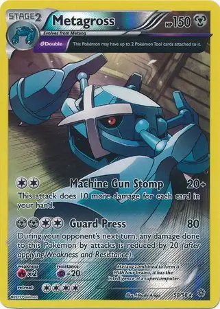 Metagross Ancient Origins 50/98 Rare Reverse Holo