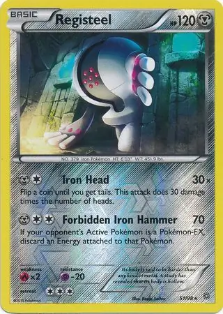 51/98 Registeel AOR Rare Reverse Holo
