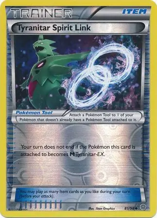 81/98 Tyranitar Spirit Link AOR Uncommon Reverse Holo
