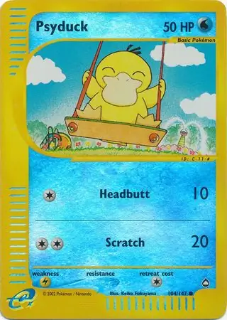 104/147 Psyduck AQ Common Reverse Holo