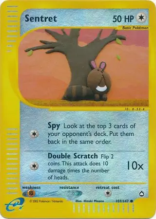 107/147 Sentret AQ Common Reverse Holo