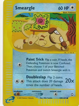 109/147 Smeargle AQ Common Reverse Holo