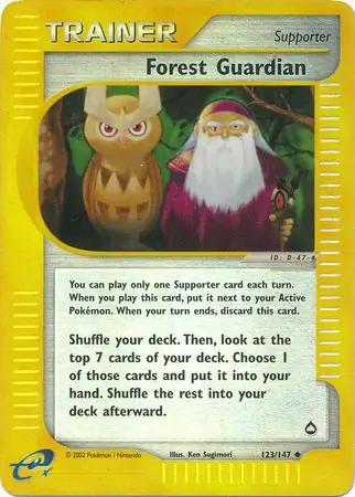 123/147 Forest Guardian AQ Uncommon Reverse Holo