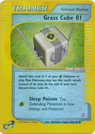124/147 Grass Cube 01 AQ Uncommon Reverse Holo