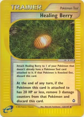 125/147 Healing Berry AQ Uncommon Reverse Holo