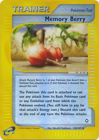 128/147 Memory Berry AQ Uncommon Reverse Holo