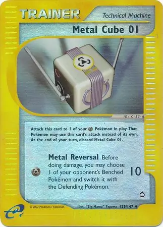 129/147 Metal Cube 01 AQ Uncommon Reverse Holo