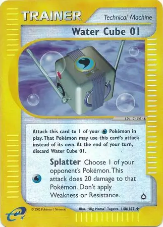 140/147 Water Cube 01 AQ Uncommon Reverse Holo