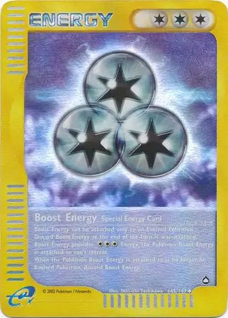 145/147 Boost Energy AQ Uncommon Reverse Holo