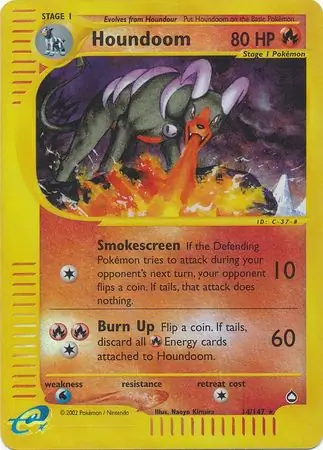 14/147 Houndoom AQ Rare Reverse Holo