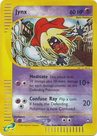 18/147 Jynx AQ Rare Reverse Holo