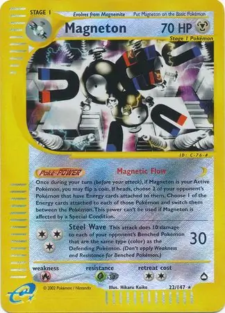 22/147 Magneton AQ Rare Reverse Holo