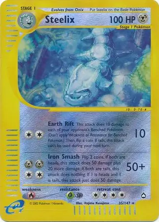 35/147 Steelix AQ Rare Reverse Holo