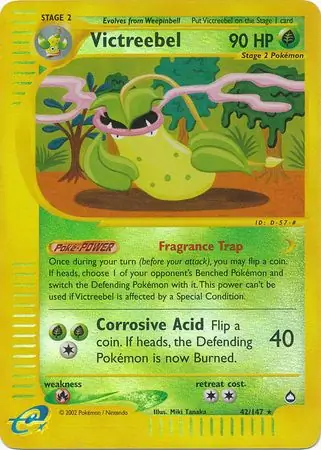 42/147 Victreebel AQ Rare Reverse Holo