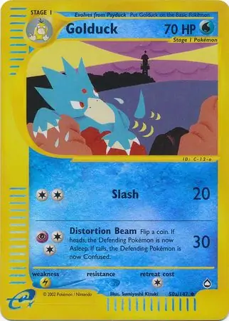 50b/147 Golduck AQ Uncommon Reverse Holo