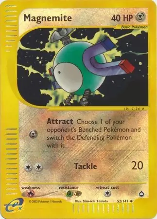 52/147 Magnemite AQ Uncommon Reverse Holo