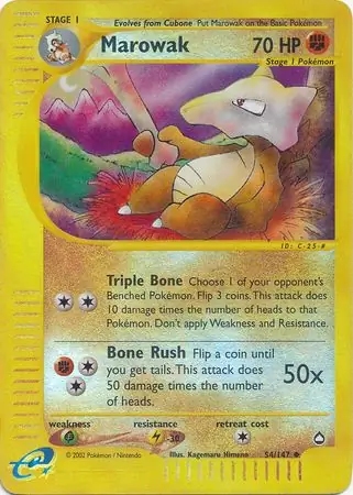 54/147 Marowak AQ Uncommon Reverse Holo