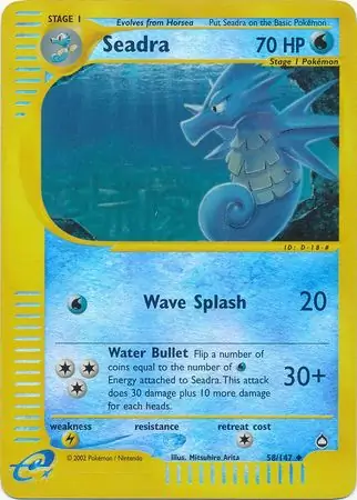 58/147 Seadra AQ Uncommon Reverse Holo