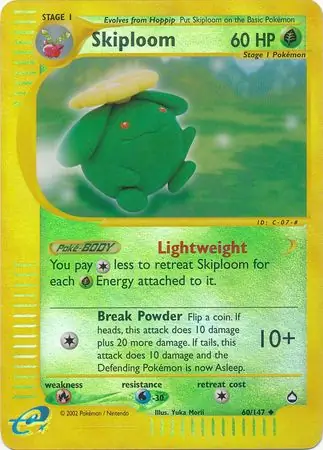 60/147 Skiploom AQ Uncommon Reverse Holo