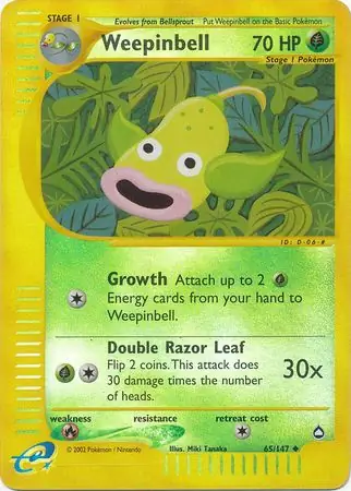 65/147 Weepinbell AQ Uncommon Reverse Holo