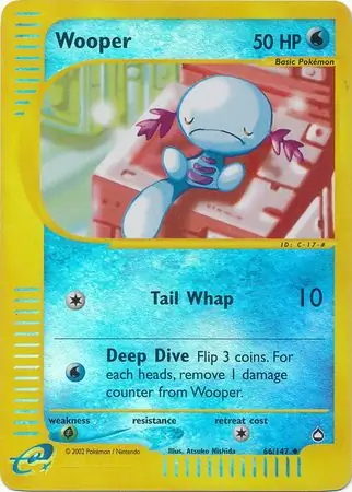 66/147 Wooper AQ Uncommon Reverse Holo