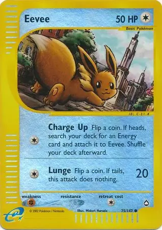 75/147 Eevee AQ Common Reverse Holo