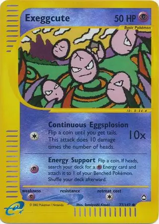 77/147 Exeggcute AQ Common Reverse Holo