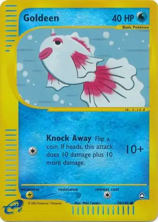 78/147 Goldeen AQ Common Reverse Holo