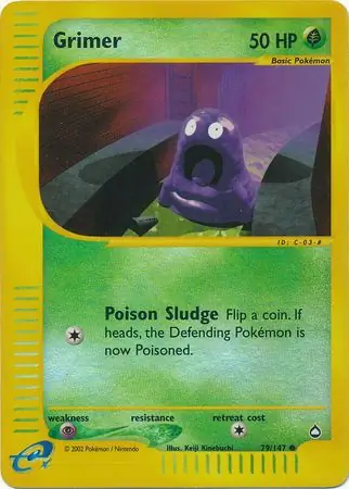 79/147 Grimer AQ Common Reverse Holo