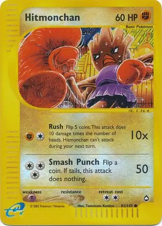 81/147 Hitmonchan AQ Common Reverse Holo