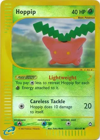 83/147 Hoppip AQ Common Reverse Holo