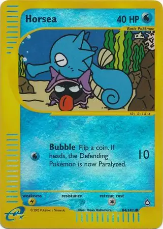 84/147 Horsea AQ Common Reverse Holo
