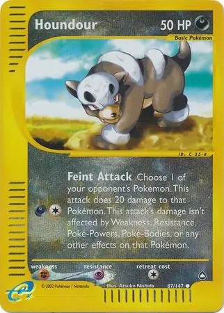 87/147 Houndour AQ Common Reverse Holo