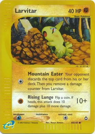 89/147 Larvitar AQ Common Reverse Holo