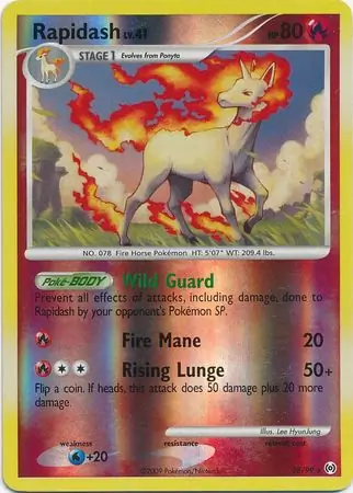 28/99 Rapidash AR Rare Reverse Holo