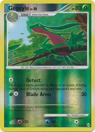 38/99 Grovyle AR Uncommon Reverse Holo