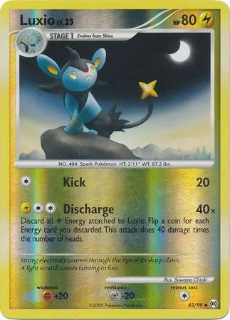 43/99 Luxio AR Uncommon Reverse Holo
