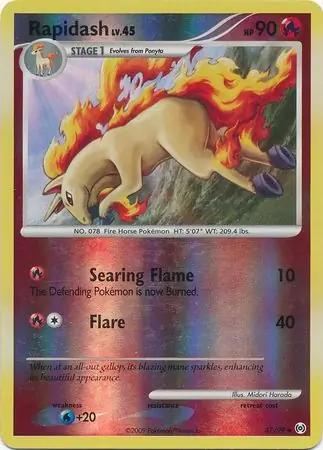 47/99 Rapidash AR Uncommon Reverse Holo