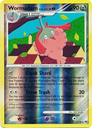 51/99 Wormadam Trash Cloak AR Uncommon Reverse Holo