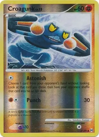 61/99 Croagunk AR Common Reverse Holo