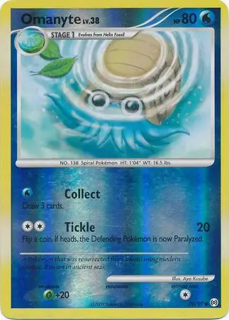 70/99 Omanyte AR Common Reverse Holo