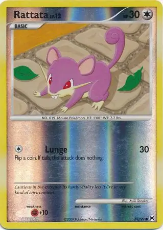 73/99 Rattata AR Common Reverse Holo