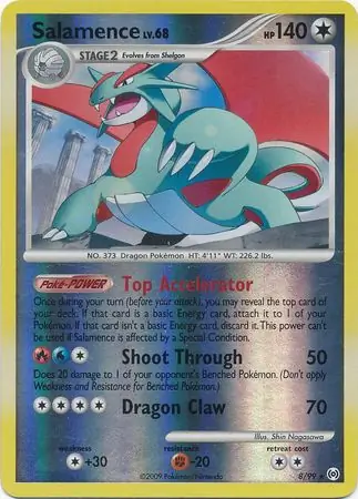 8/99 Salamence AR Rare Holo Reverse Holo