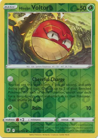 002/189 Hisuian Voltorb ASR Common Reverse Holo