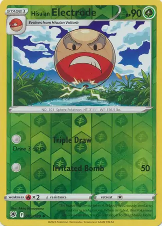 003/189 Hisuian Electrode ASR Uncommon Reverse Holo