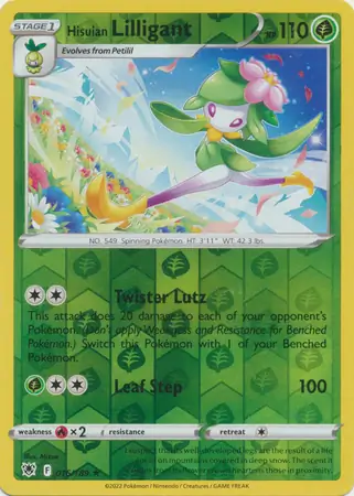 016/189 Hisuian Lilligant ASR Rare Holo Reverse Holo